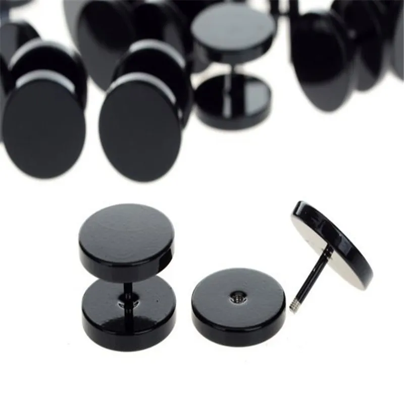 Горячие Продажа Мода 2 Шт. Черный Щепка Нержавеющей Стали Поддельные Жук Беруши