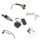 Беспроводной пульт дистанционного управления, вилка для пениса, уретральный катетер, накладки, массажное кольцо для пениса, анальная пробка сосок зажим, электрошок, секс-игрушки