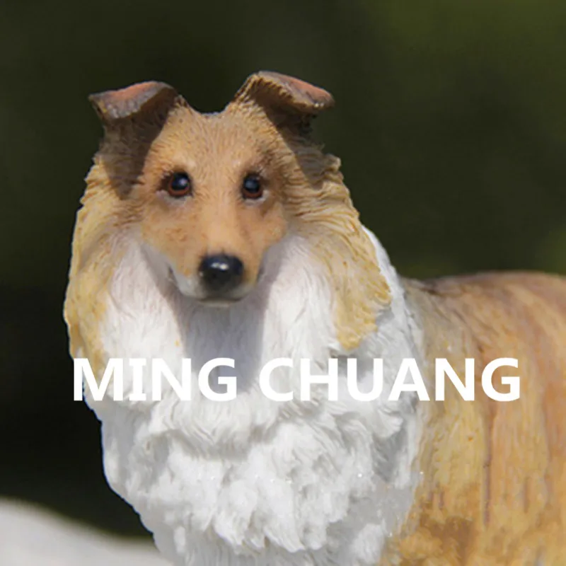 Симпатичная статуя щенка Shetland sheepdog sheltie собаки среднего размера бюст из смолы