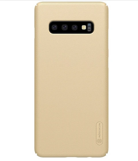 Матовый чехол для samsung Galaxy S10 Plus Nillkin матовый защитный жесткий чехол для samsung Galaxy S10e S10+ S 10 чехол для телефона S10E Capa - Цвет: Золотой