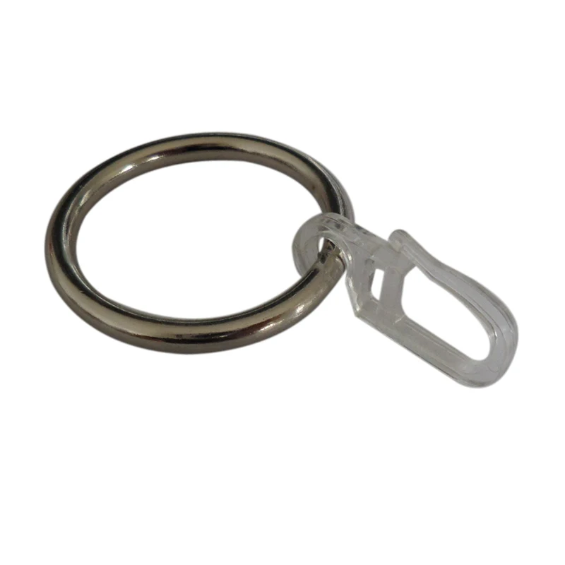 50 шт. D41mm железное кольцо и крючок, кольца штор для украшения окна