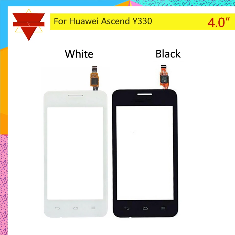 Новый 4 0 &quotдля Huawei Ascend Y330 сенсорный экран Сенсорная панель дигитайзер передняя