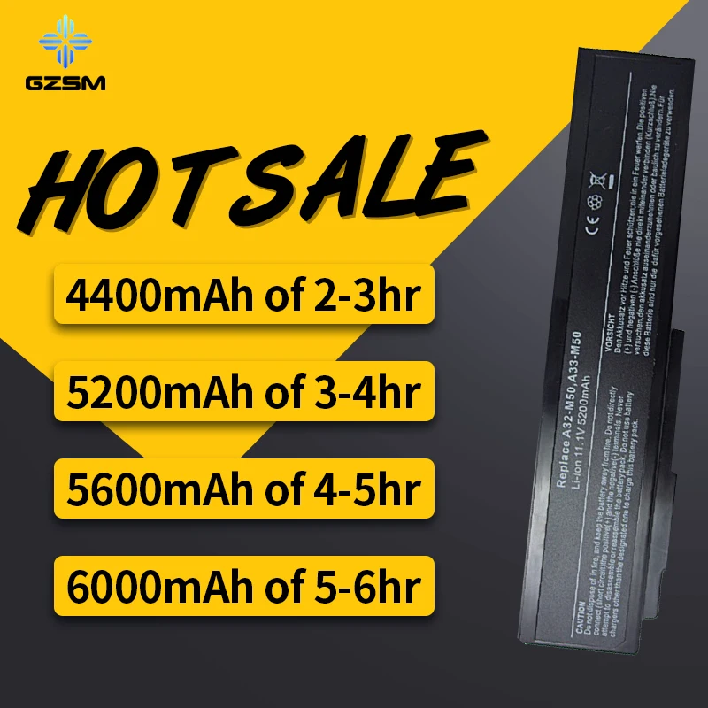 HSW батарея A32-M50 A32-N61 A32-X64 для Asus G50 G51 G60 M50 M51 M60 N43 N53 N61 A33-M50 N61J S N61V серии N61w X64 |
