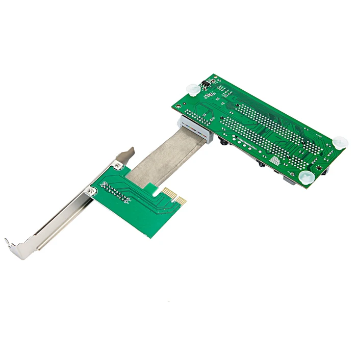KEFU PCI E Express x1 слот для 2 * / X 32 битная карта адаптера с гибким кабелем|Компьютерные