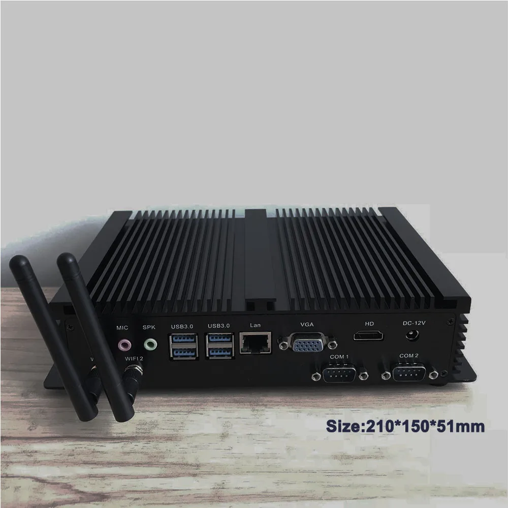 [Ядро 5 го поколения i7 5550U]windows10 Mini tv box 2 * RS232 COM Windows 7 компьютер msata USB VGA|media box|tv box4k media