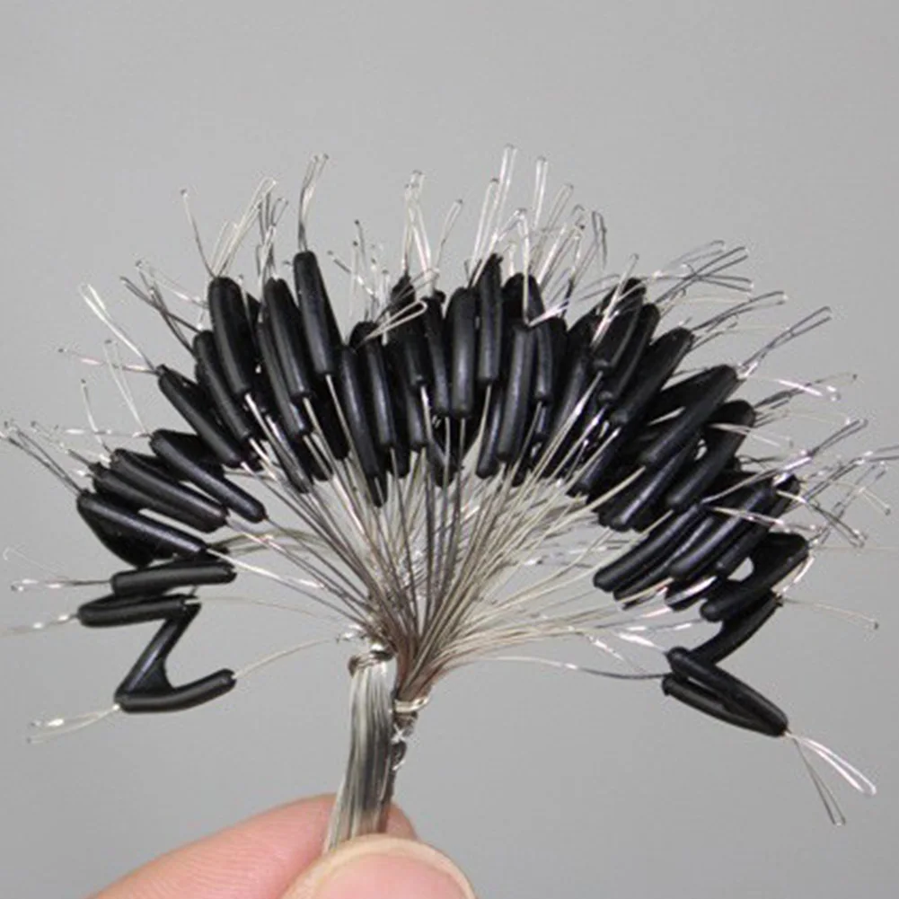 50 шт. двойные крючки контактор устройство рыболовная леска пространство