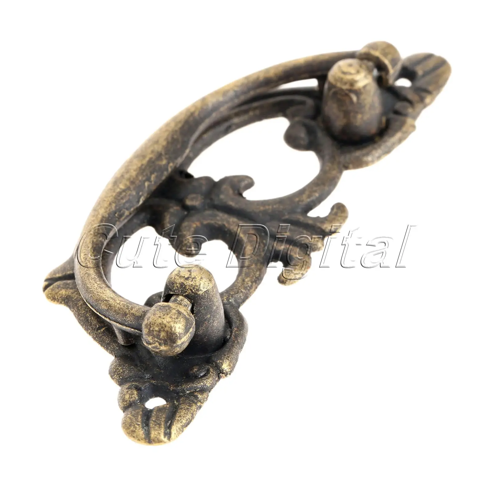 2 шт. античные медные мебельные ручки Кухня Шкаф Дверь шкафа чашка с выдвижными