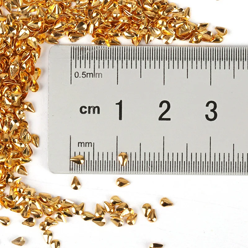 1 упаковка золотого и серебряного цвета дизайн капли дождя красота маникюр