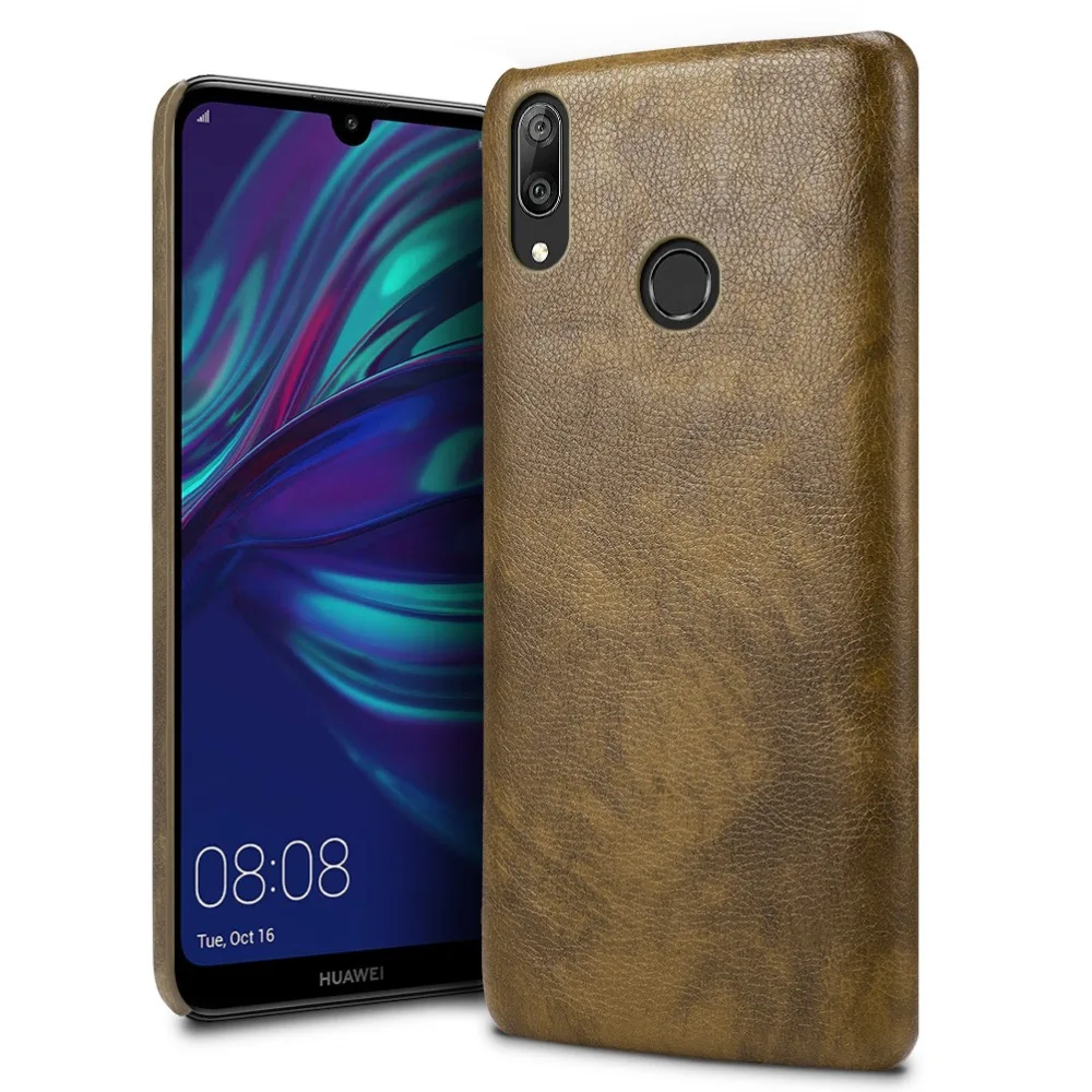 SLEO для Huawei Y7 2019 чехол из искусственной кожи жесткий пластиковый телефона 6 26&quot |