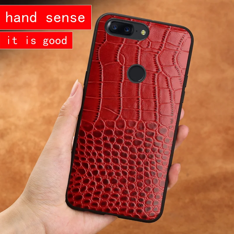 For Oneplus 7T Pro phone case Genuine Leather crocodile pattern 360 Full protective back cover for 7 7t 5t 6t 6 | Мобильные телефоны