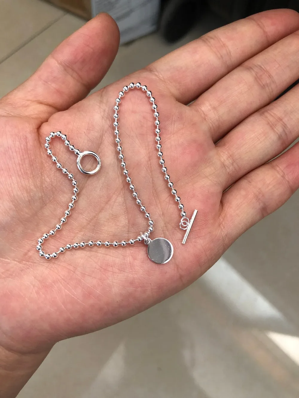 1 шт. 21 см 100% реальное. Браслет на щиколотку из стерлингового серебра 925 пробы с