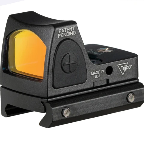 Trijicon мини RMR красный точечный прицел коллиматор Глок/винтовка рефлекторный прицел 20 мм Вивер рейка для страйкбола/Охотничья винтовка - Цвет: BK
