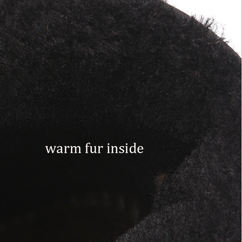 YWEEN Factory Price Fashion Men Boots High Quality Anti-Slip Ankle Snow Shoes Warm Fur Plush Hook &amp Loop Winter | Обувь