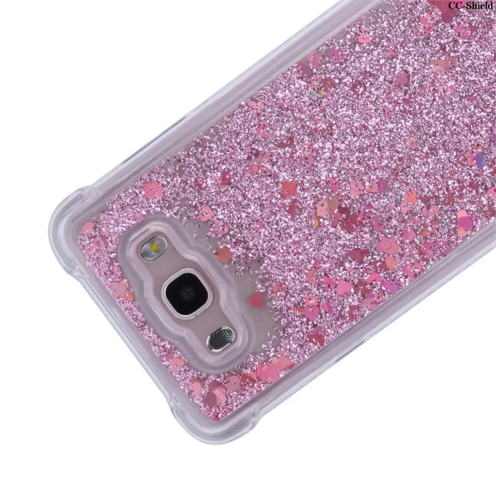 TPU Case for Samsung Galaxy J7 2016 J710FN SM-J710FN J710FN/DS SM-J710FN/DS Dynamic Flow Liquid Flash Crystal Clear Back Cover |