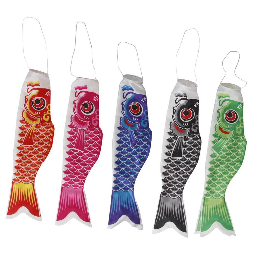 Японский Windsock флаг с изображением карпа Koi Nobori Fish Wind Streamer садовый Декор 70 см (27 6