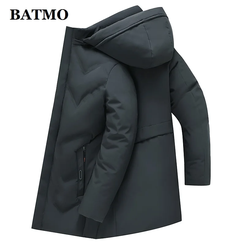

BATMO 2019 Новое поступление зимние высокого качества с капюшоном парка для мужчин, мужские куртки с капюшоном, для женщин, плюс размер, L-4XL 1988