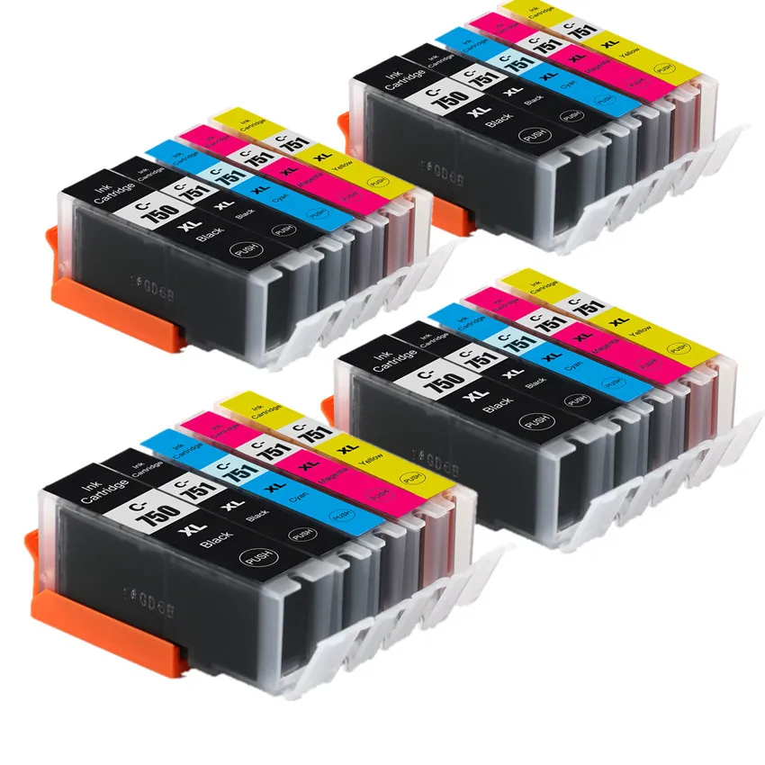 PGI 750 CLI 751 750BK совместимый картридж с чернилами для принтера canon PIXMA MG5470 MG6470 MX727 MX927