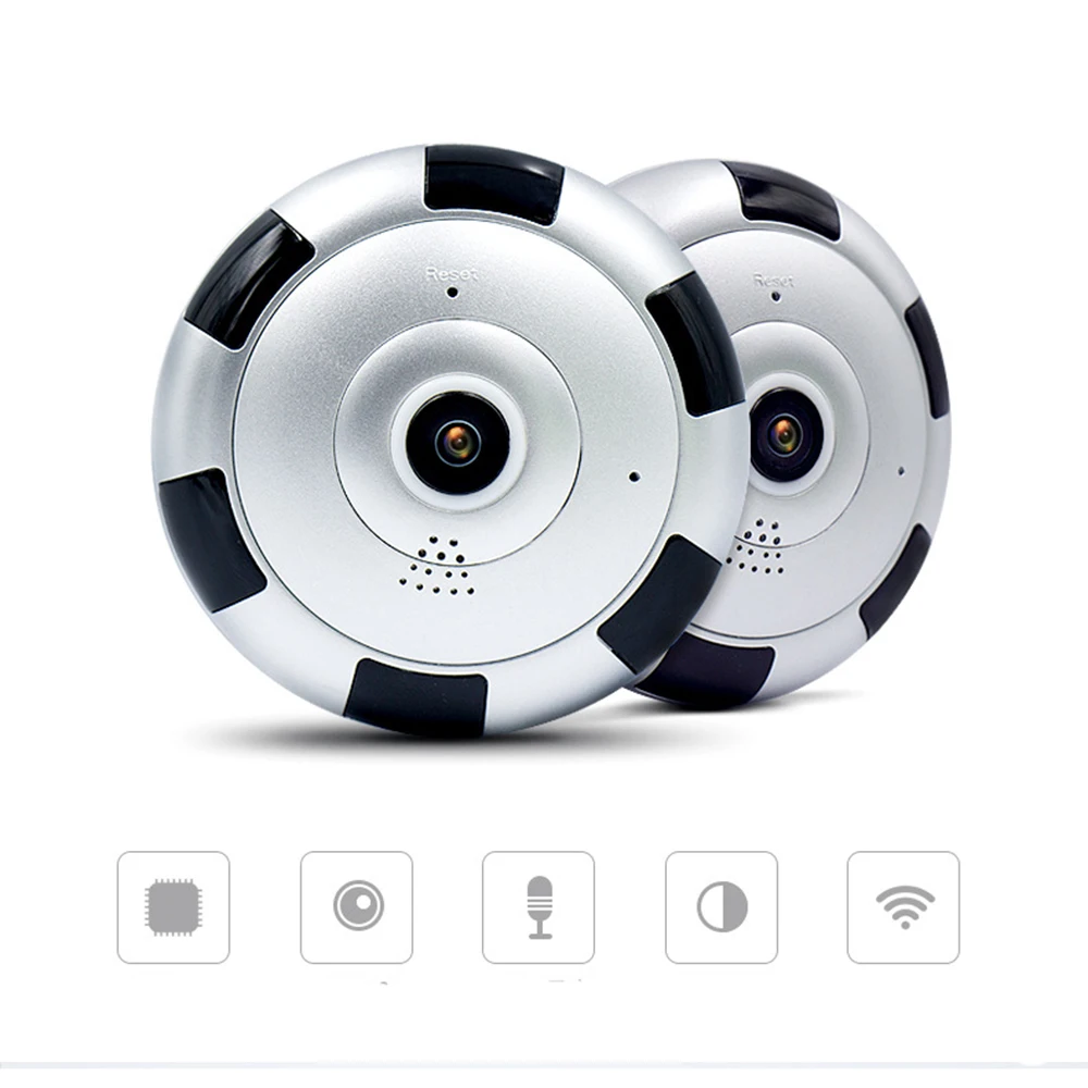 Новая 360 градусов HD 960P панорамная IP камера рыбий глаз Wifi видеонаблюдения VR 3D веб