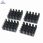 100 шт. 19x14x7 мм алюминиевый радиатор CPU теплоотвод ОЗУ с 3 м скотчем Кулер Черный анодированный радиатор 19 мм x 14 мм x 7 мм