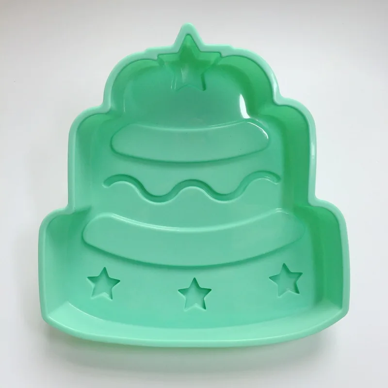 1 шт. Большая Рождественская елка силиконовая форма для торта 3D Fondant мыло