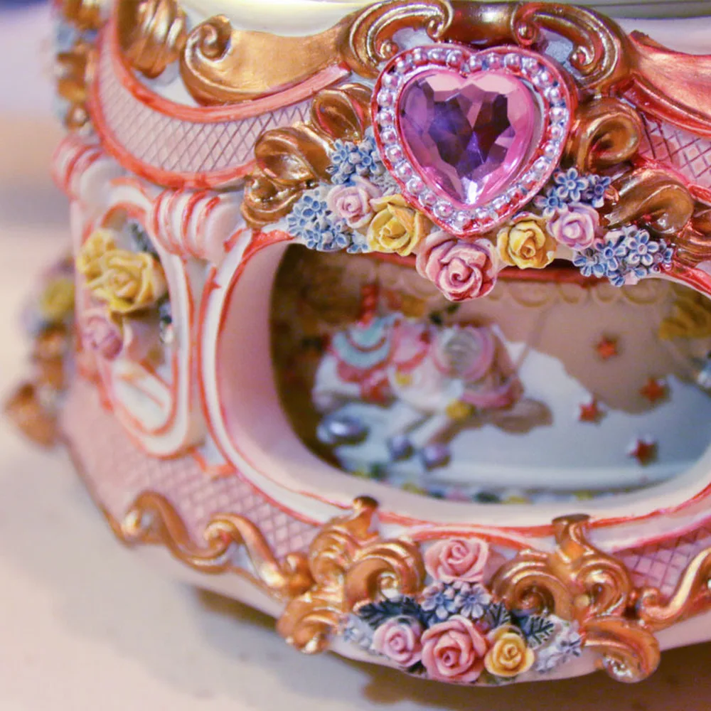 Inside and outside Merry Trojan crystal ball Music Box Princess Octopus send girls creative desktop decoration LM01101636 | Дом и сад