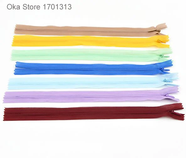 2 шт. высокого качества 3 #40 см Невидимый Застёжки молнии ремонтные комплекты для