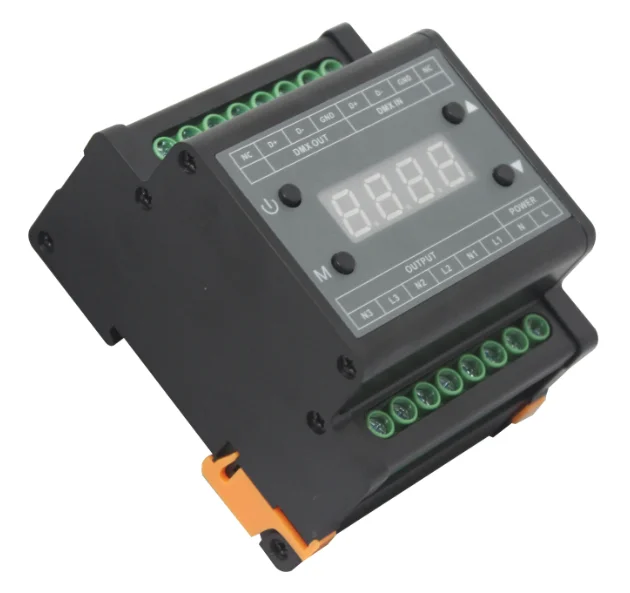 Светодиодный DMX-диммер Triac 90 в 240 В переменного тока 3-канальная светодиодная