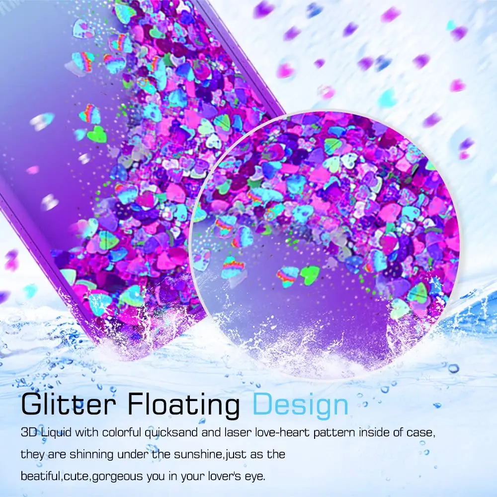 Case For Huawei Honor 10 Lite 7C 7A Y5 Y6 2018 Diamond Glitter Gradient Quicksand for Mate 20 Pro P Smart 2019 | Мобильные телефоны