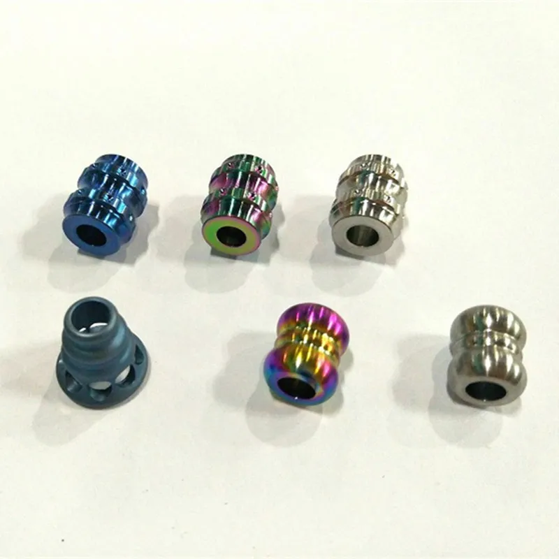 Нож из титанового сплава TC4 нож с бусинами шнурок Паракорда на веревке осенний