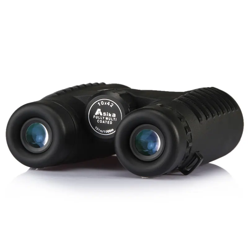 Asika 10X42 HD бинокль с широким видением, с центром фокусировки, оптический объектив для кемпинга, наблюдения за птицами, охотничий телескоп, водонепроницаемый
