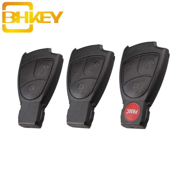 Чехол без ключа BHKEY с 2/3/4 кнопками для Mercedes Benz B C E ML S CLK CL|Ключ от авто| |