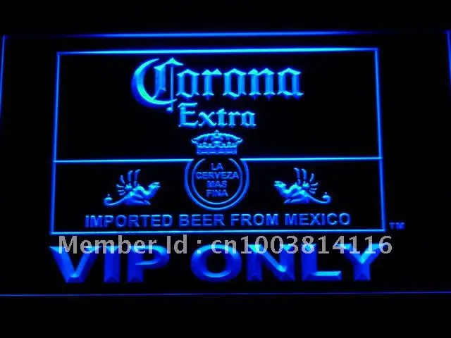 corona neon sign
