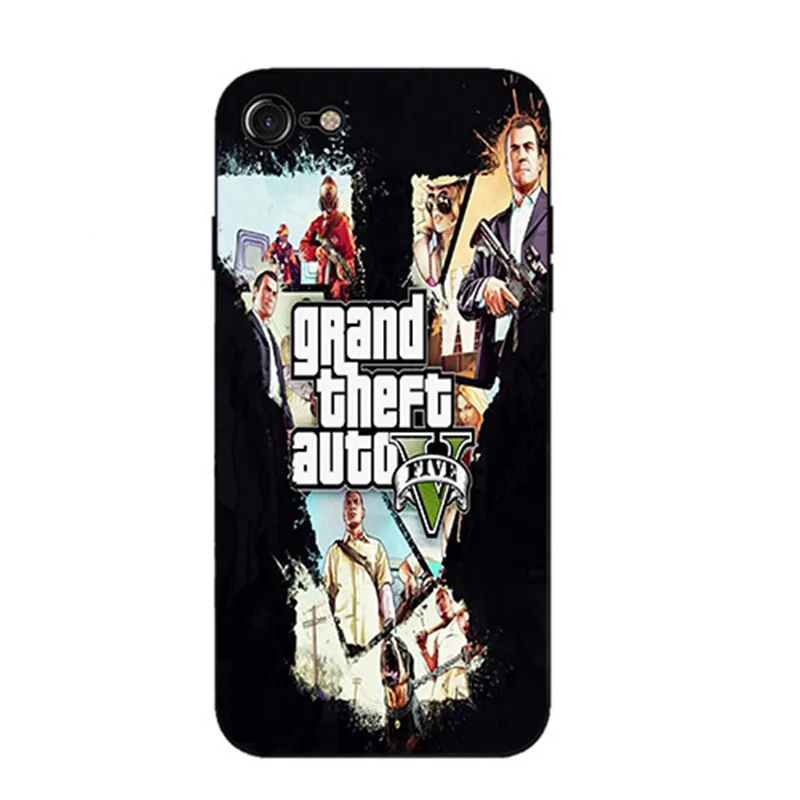 Rockstar gta 5 Grand Theft Авто жесткий и прозрачный чехол для телефона iphone 6 6s 7 8 plus X10 5S 4 4S s |