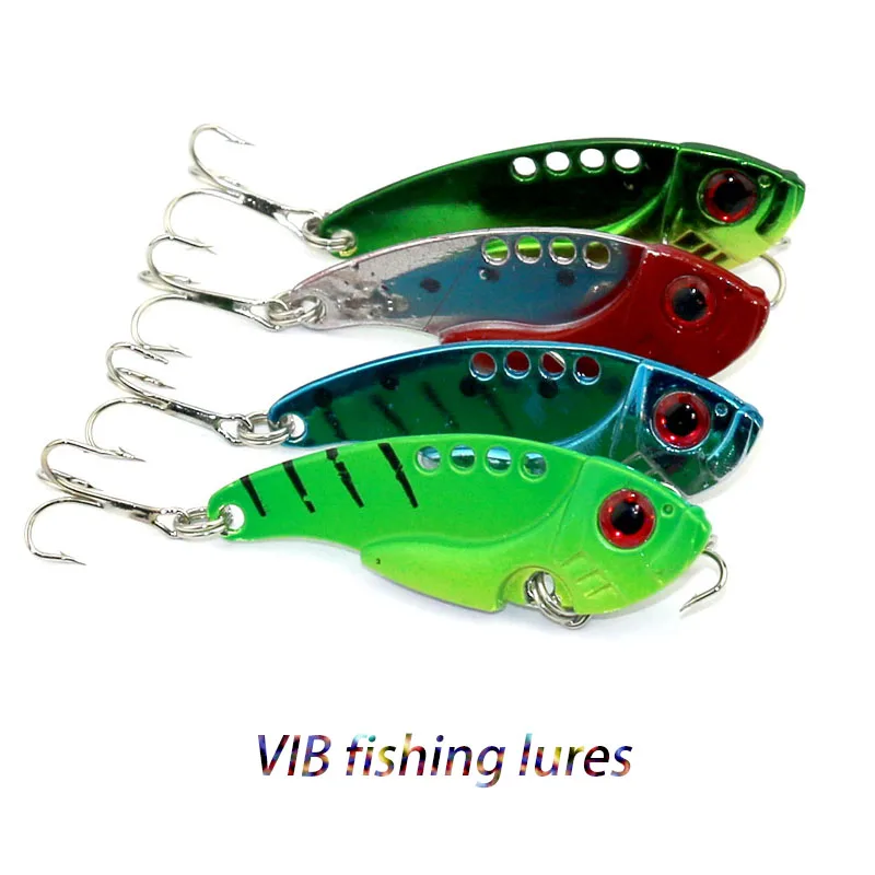 

HENGJIA 50pcs 5.5cm 11g Metal VIB Fishing lures Spoon Lures pike bass trout fishing baits peche isca pesca fishing tackles