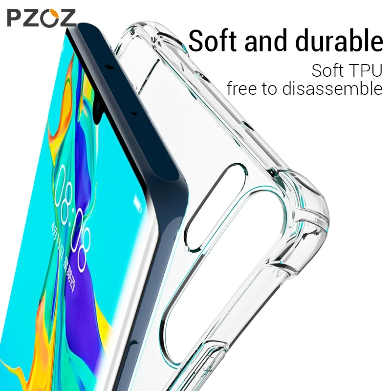 Чехол PZOZ для huawei mate 20 lite 10 p30 pro силиконовый защитный чехол honor 8x max 10|silicone cover|huawei