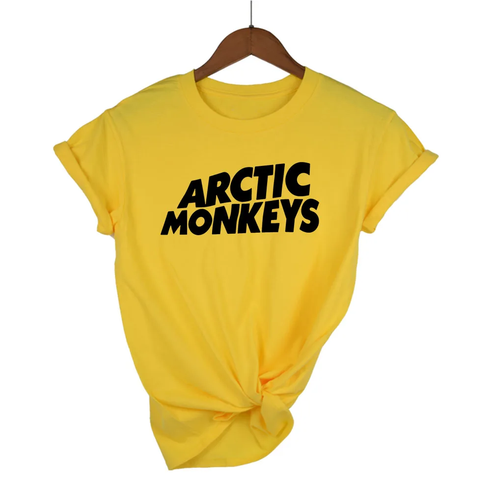 Arctic Monkeys звуковая волна Футболка Топ рок группа концертная-альбом Высокая футболка тенниска майка более размеры и 13 цветов - Цвет: yellow 1