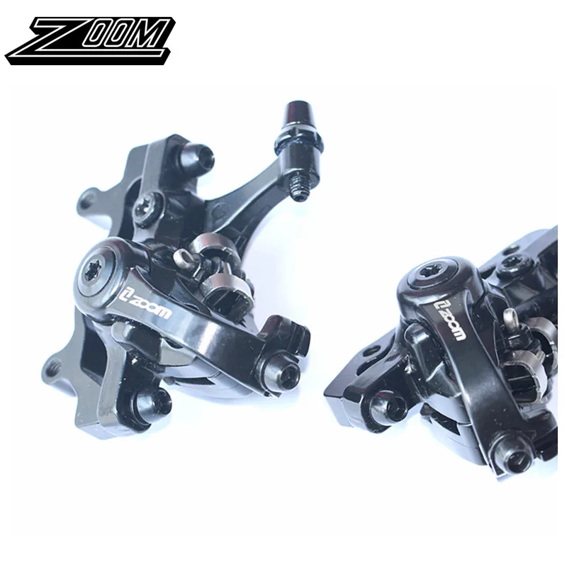 

ZOOM Aluminum Alloy Bicycle Brake Black Mountain Road MTB Bike Mechanical Caliper Disc Brakes Cycling double brake