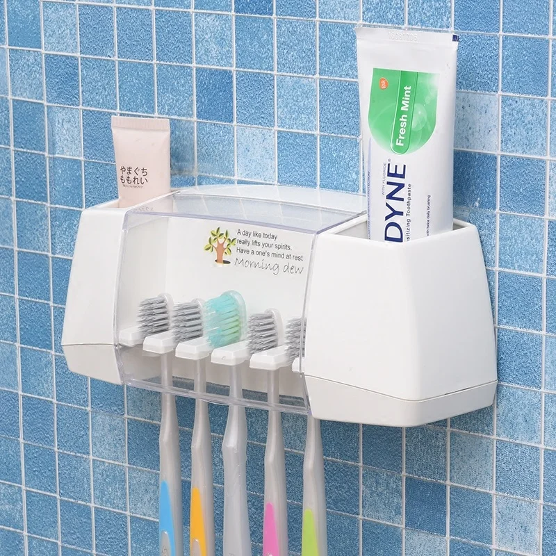 Ванная комната положить зубная щётка полка креативный Бесплатный пробивая