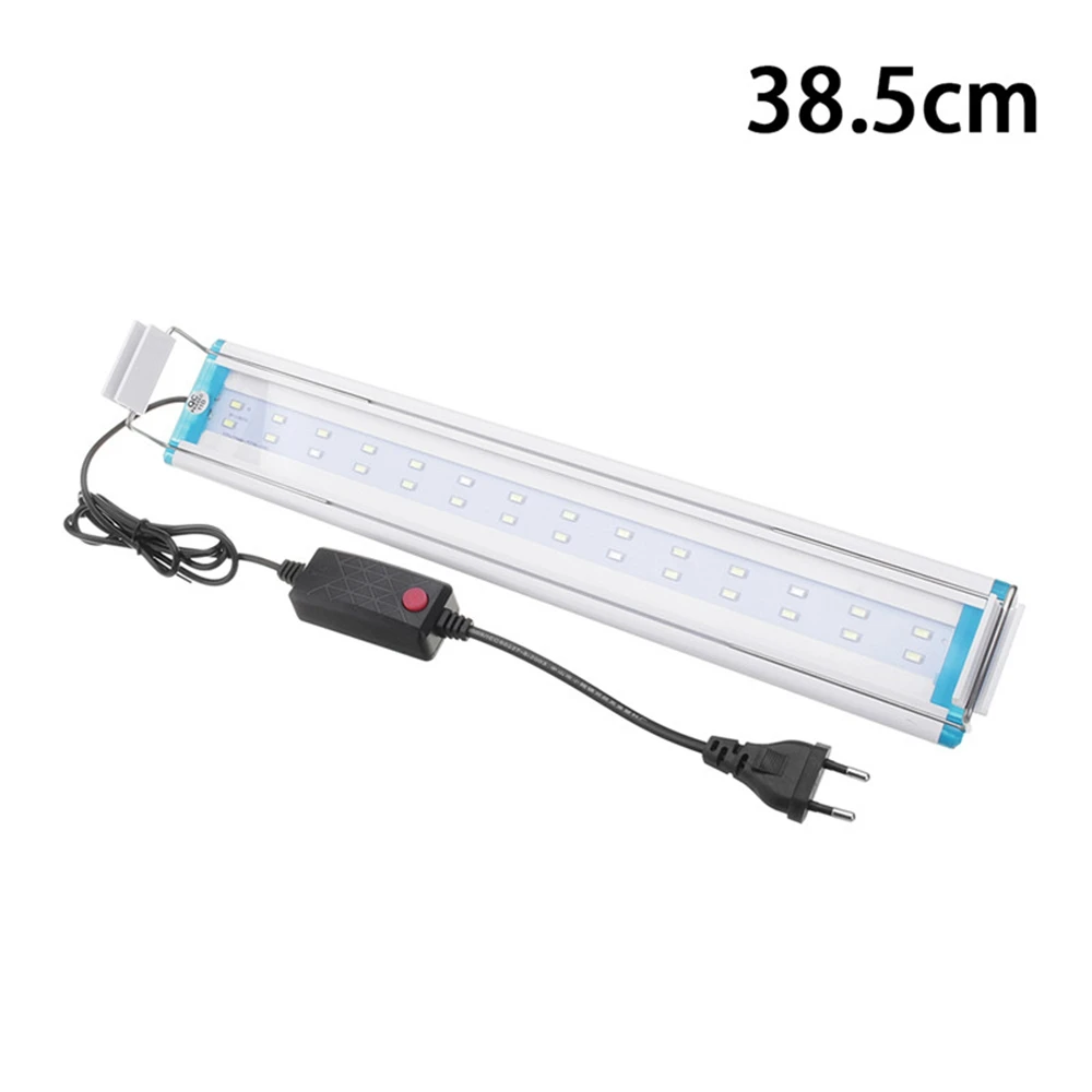 38.5CM 19-60 см светодиодный светильник для аквариума с кронштейнами 5730SMD Blub синий+ белый Регулируемый корпус из алюминиевого сплава AC220V - Цвет: 38.5CM