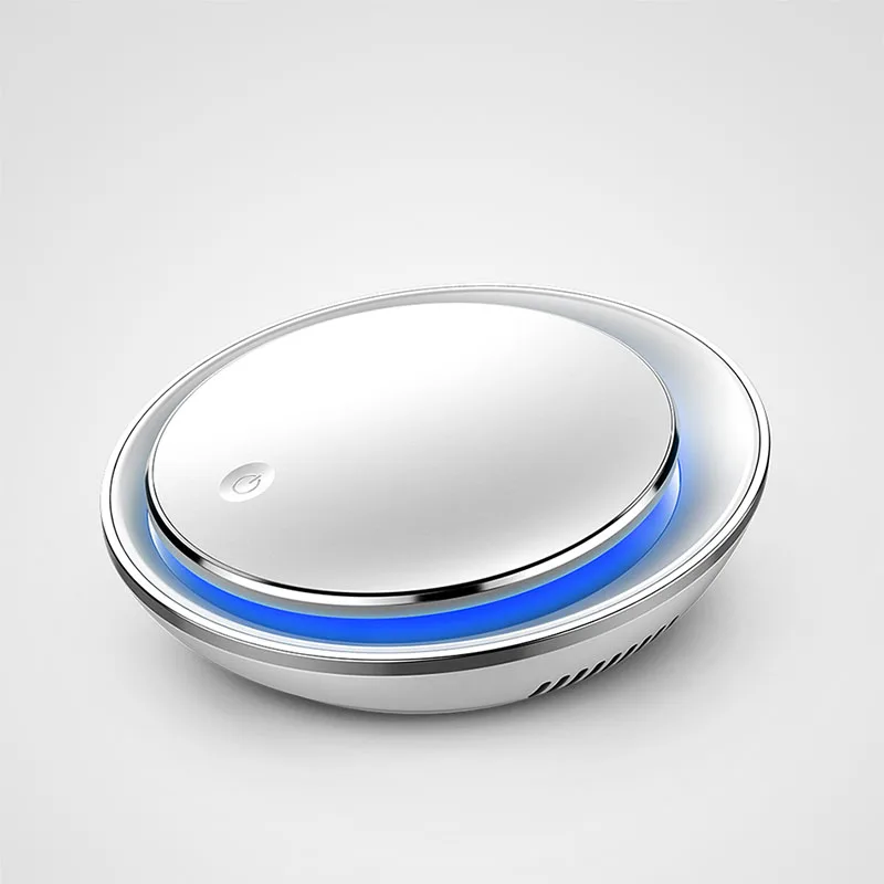 Интеллектуальный автомобильный очиститель воздуха, портативный ионизатор, очиститель воздуха, HEPA фильтр, арома-диффузор, освежитель воздуха, очиститель, лучший для автомобиля, дома - Цвет: Белый
