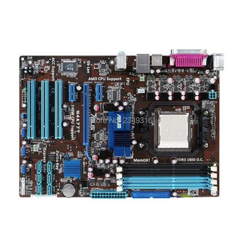 Материнская плата для настольного компьютера Asus M4A77T 770 Socket AM3 DDR3 оригинальная б/у