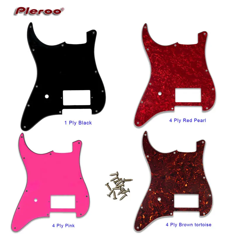 

Custom Guitar Parts - For Left Handed USA/ Mexico 11 holes Strat Spec Blank Pickguard With Bridge PAF Humbucker Scratch Plate
