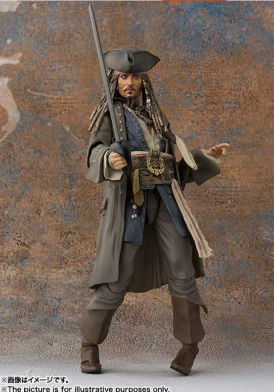 Figura di azione Pirati dei caraibi capitano Jack Sparrow SHF giocattolo | Игрушки и хобби