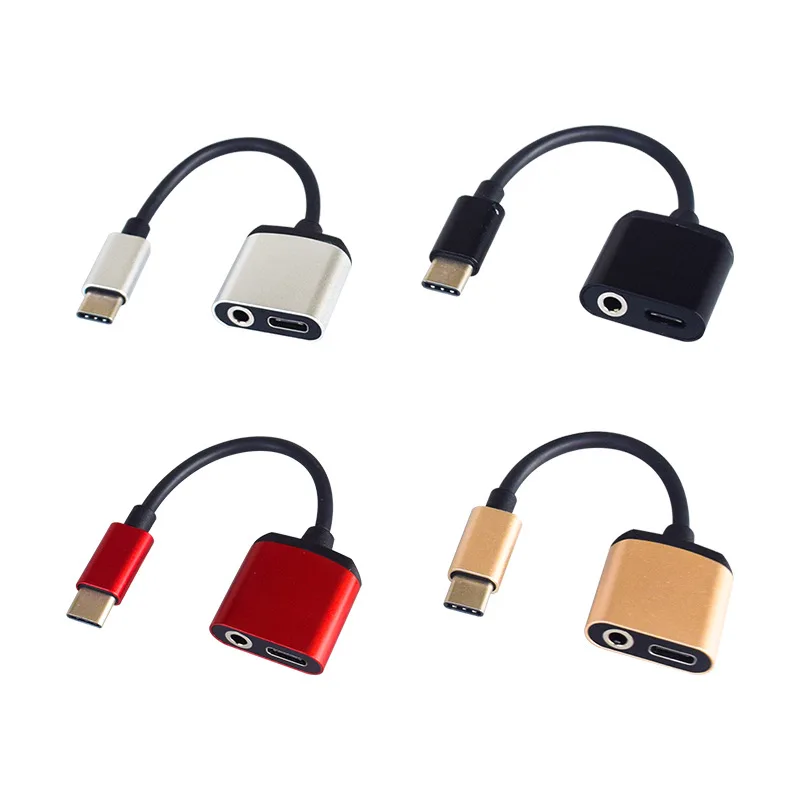 Адаптер для наушников usb type c до 3 5 мм и 2 в 1 зарядки прослушивания музыки