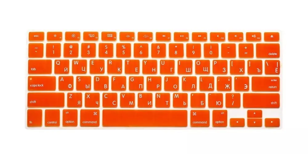 Протектор для клавиатуры с русскими буквами Macbook Air Pro Retina 13 &quot15&quot 17 &quot чехлы