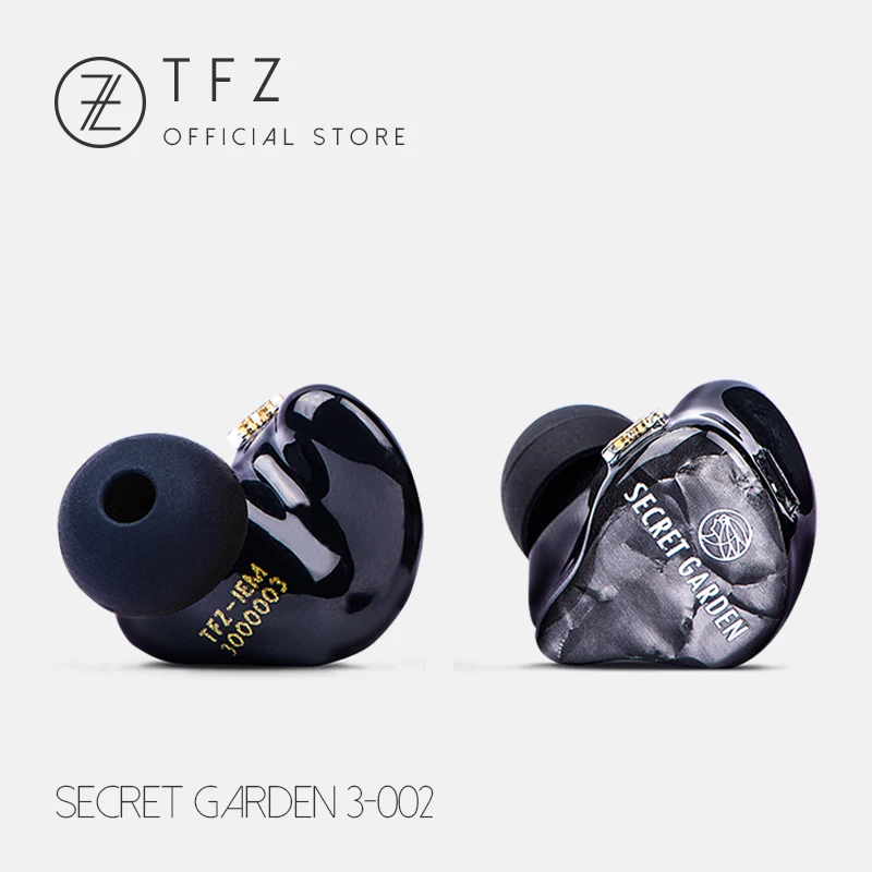 TFZ SECRET GARDEN III HiFi 3* Ноулз динамический+ балансный арматурный Гибридный 3DD+ BA наушники-вкладыши с 2Pin/0,78 мм Съемный IEM - Цвет: Черный