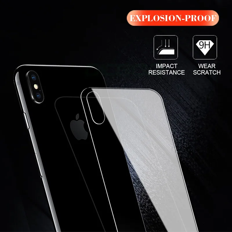 OICGOO Front+Back Cover Tempered Glass For iPhone 6 6S 7 8 Plus 5 X 10 Screen Protector Flim 5S SE | Мобильные телефоны и