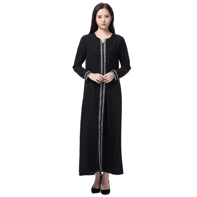 Дубай Abaya исламское платье Турецкий мусульманский кафтан длинное мусульманское