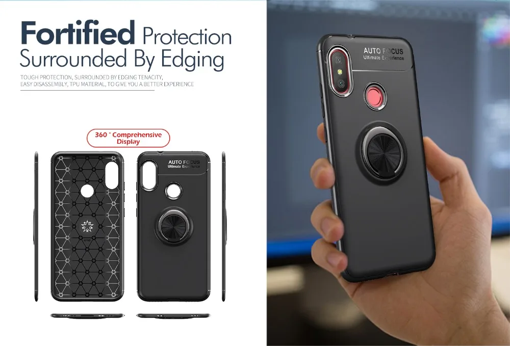 Чехол с кольцом-держателем на палец мягкий чехол из ТПУ для Oneplus 9R 9 Pro 8 8T 7T 7 6 6T Nord