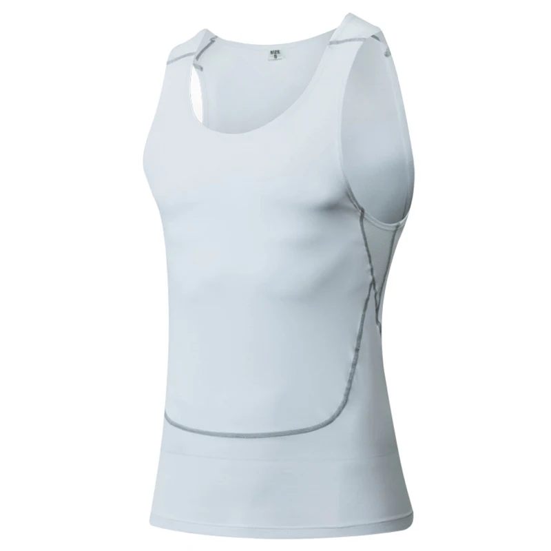 Copiro Running Vests Compression Tops Sleeveless Gym Clothing High Elasticity Sports Training Tights Fitness Jogging Men |
